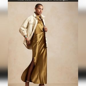 Banana Republic Silk Maxi Skirt